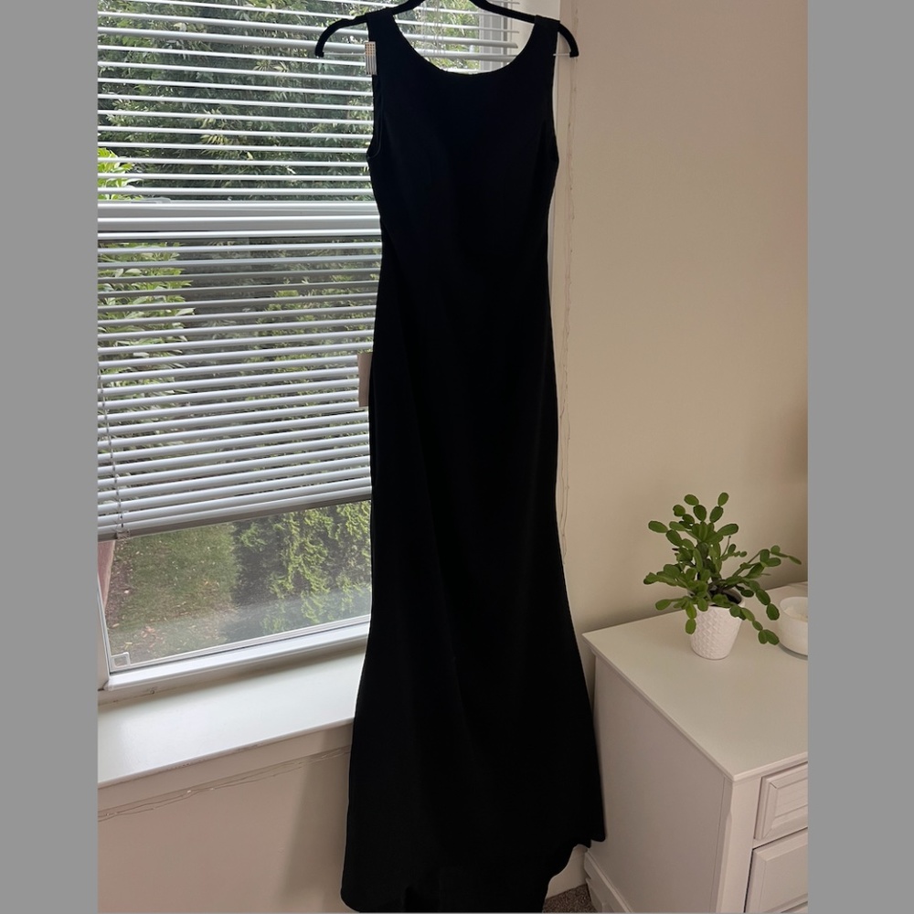 Black Backless Gown Size 8